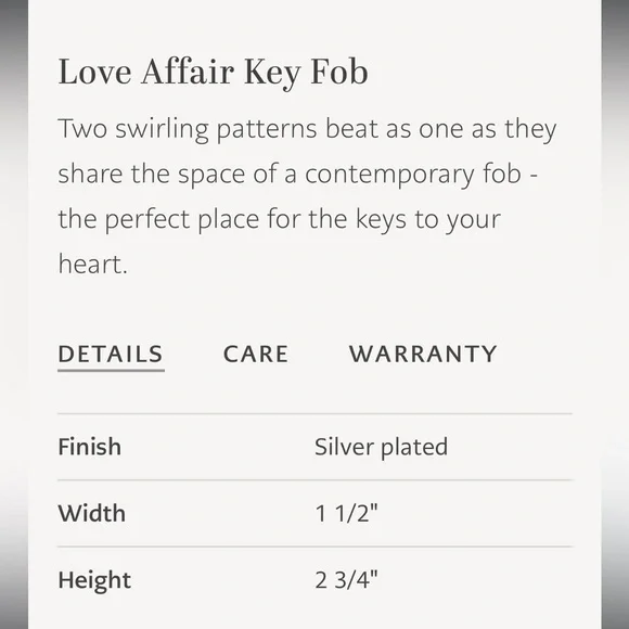 Brighton Love Affair Keyring- NWT - Picture 4 of 4